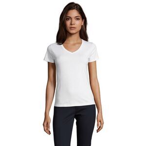 SOLS Womens/Ladies Imperial V Neck / White